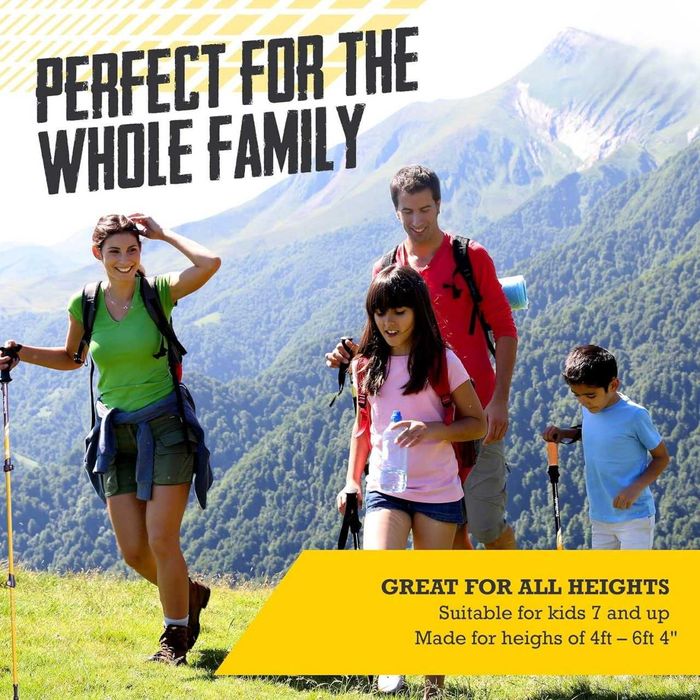 Карбонови телескопични трекинг щеки Forest tales с дръжки от корк