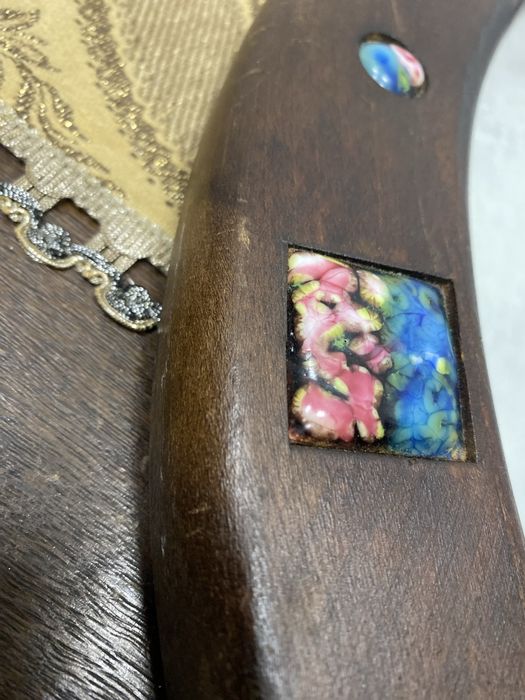 Старо френско огледало с орехова рамка