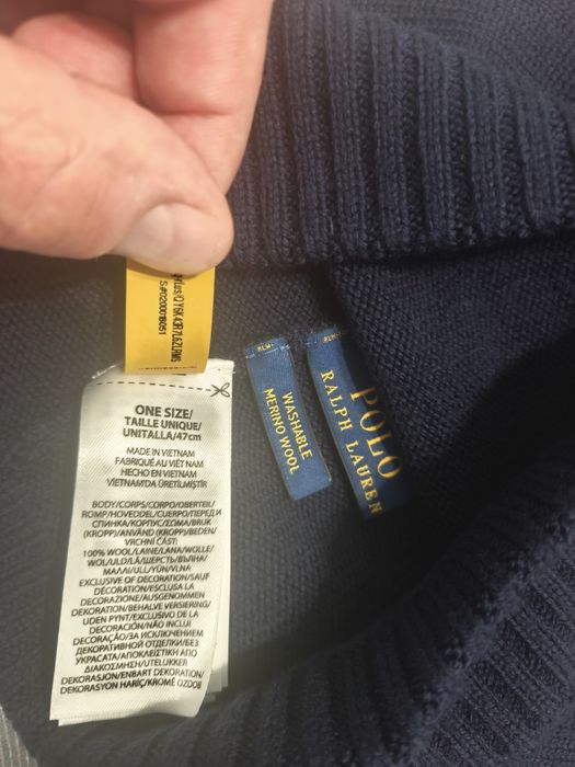 Мъжки шал шапка и ръкавици  Polo Ralph Lauren Merino woоl