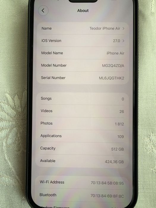 Iphone Air 512GB