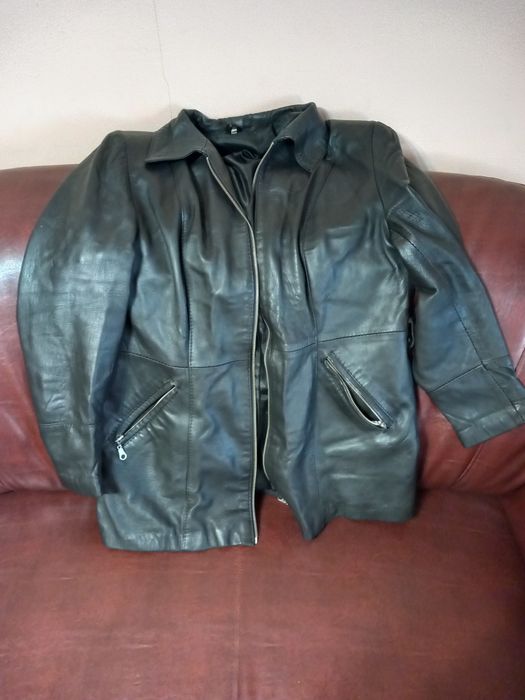 Geaca piele medie, marinea L-XL