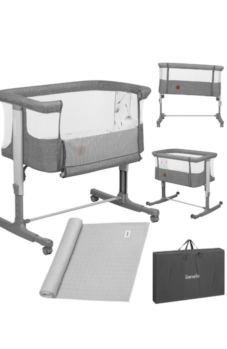 Patut balansoar co-sleeper Lionello, Aurora, 3 in 1