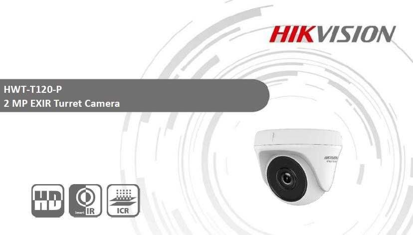 HikVision HWT-T120-P 2MPx Full HD HDTVI AHD HDCVI EXIR Камера 103° Видимост 4в1 HD-TVI HD-CVI CVBS Със Собствен Бутон Превключвател на Видео Режимите