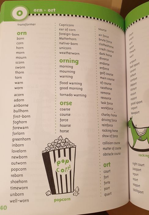 Dictionar de rime in limba engleza