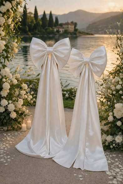 Fundițe decor nuntă – satin premium,