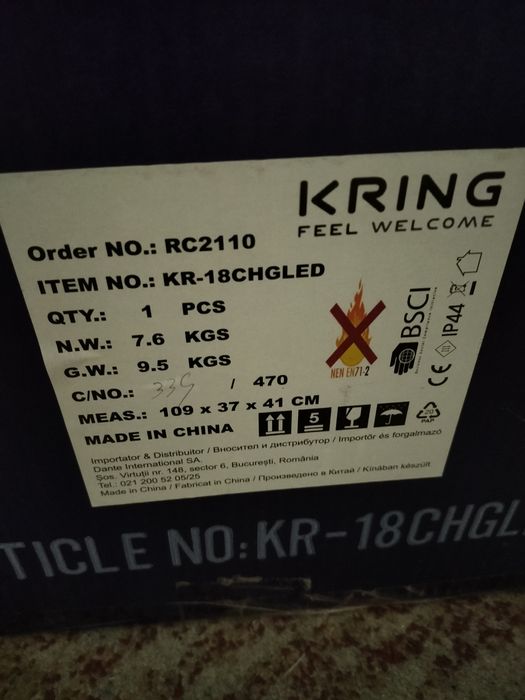 Brad artificial Kring Chicago 180 cm cu aspect nins