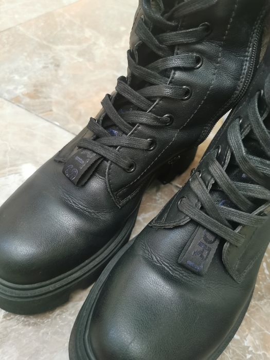 Сапоги женские кожанные