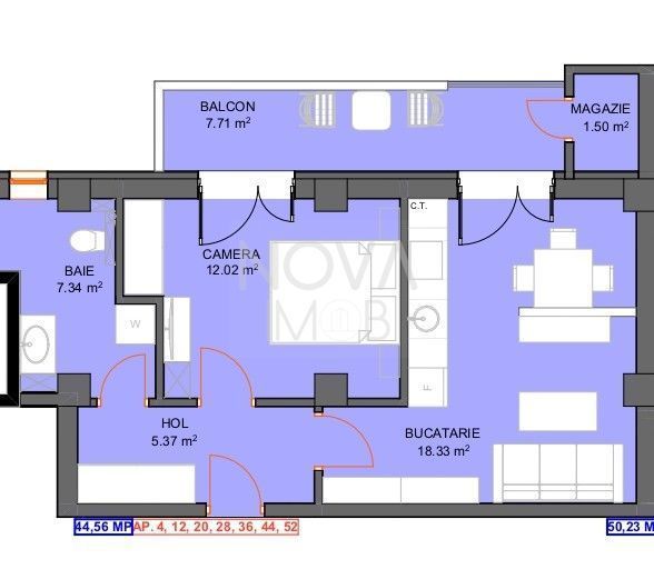 Apartament - 2 camere - Str. Doamna Stanca