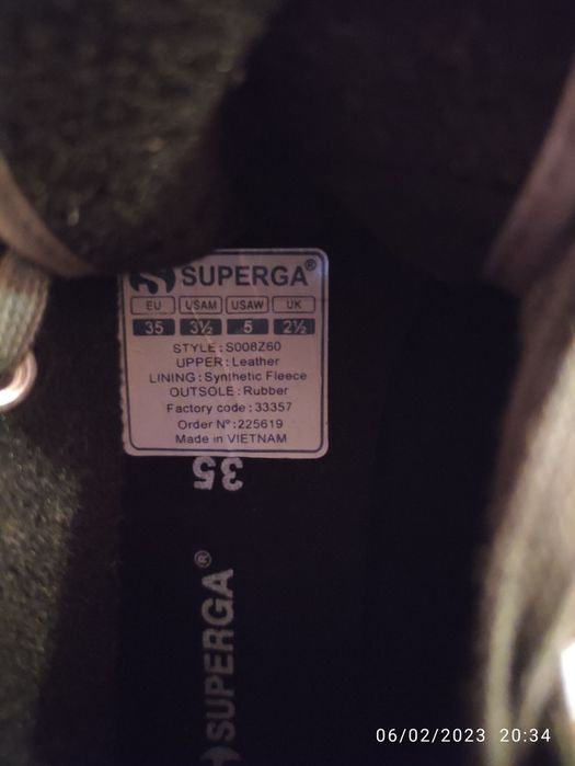 дамски/детски боти/обувки/кецове Superga, 35 номер