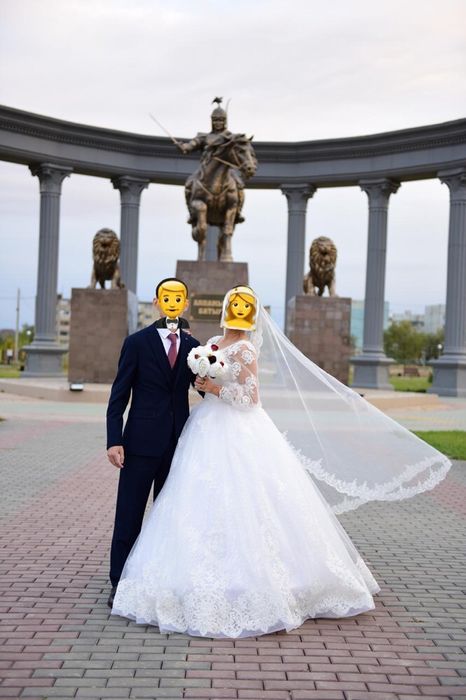 Шикарное свадебное платье