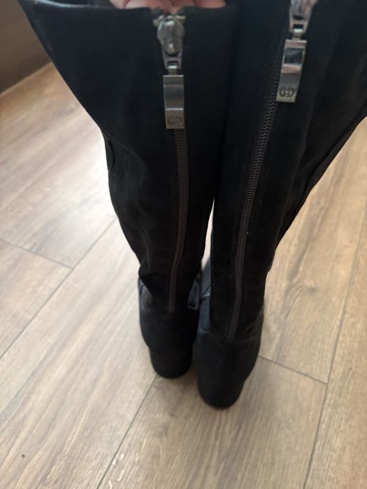 Gerry Weber ботуши от естествен велур/кожа