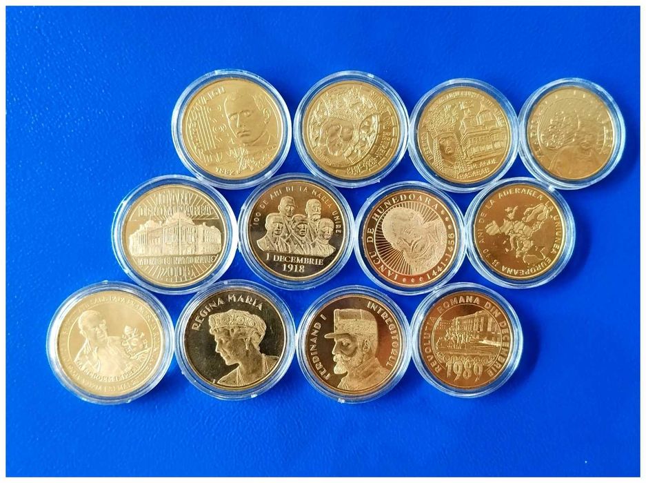 Colectie completa monede aniversare 50 bani
