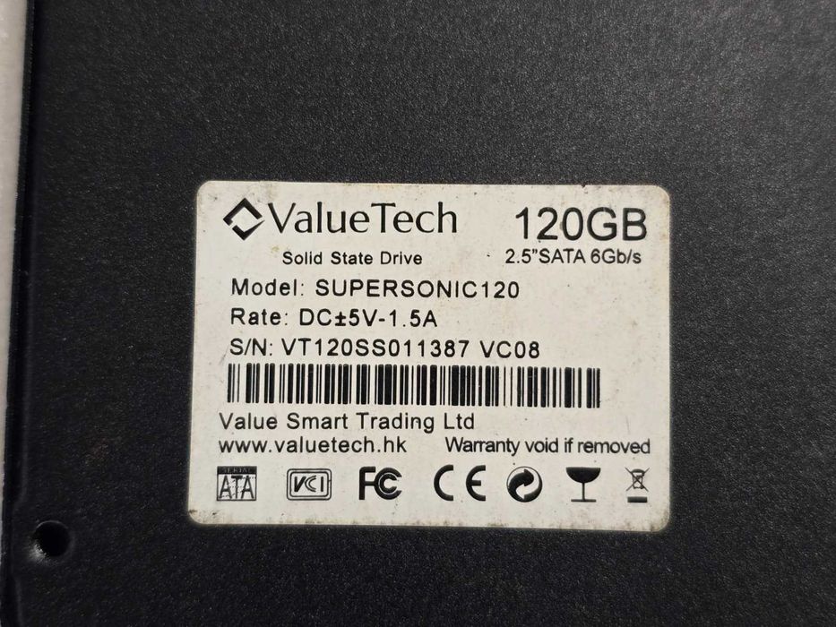 Solid State Drive (SSD) ValueTech SuperSonic 2.5 120GB SATA