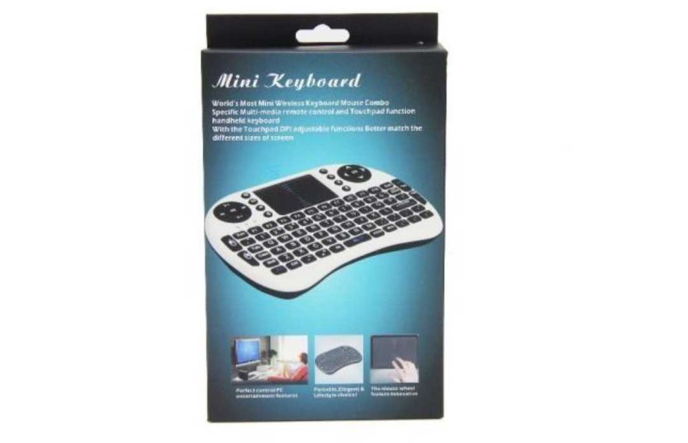 Мини безжична клавиатура за Android PC или TV Box Mini С подцветка
