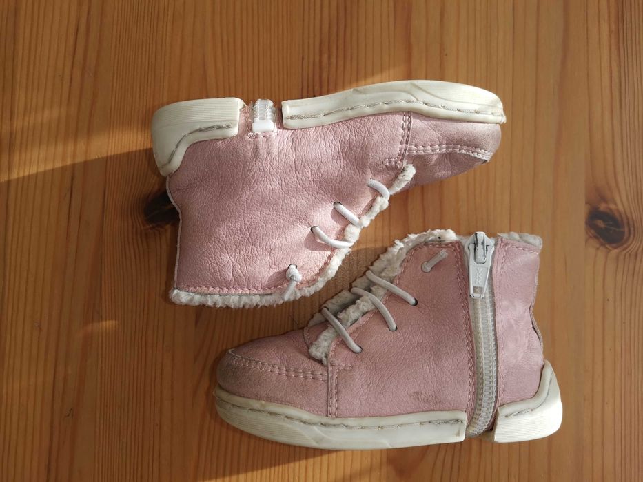 Кожени обувки Колев и Колев 20ти размер пепел от рози