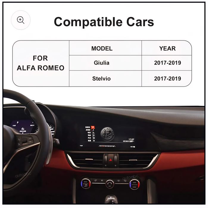 Modul Carplay și Android auto wireless Alfa Romeo