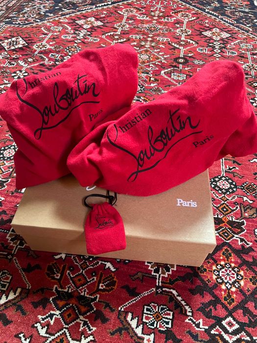 Christian Louboutin Decalcoco 100, велур, номер 40, оригинални, с кутия