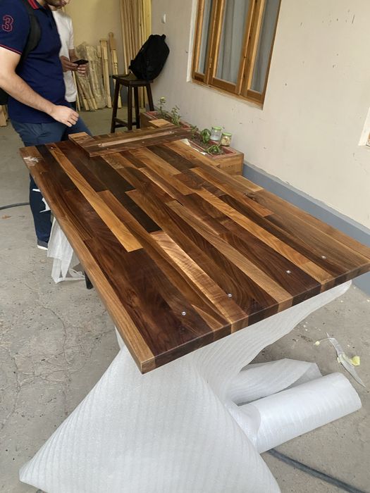 Реставрация столешниц и щитов из натурального дерева