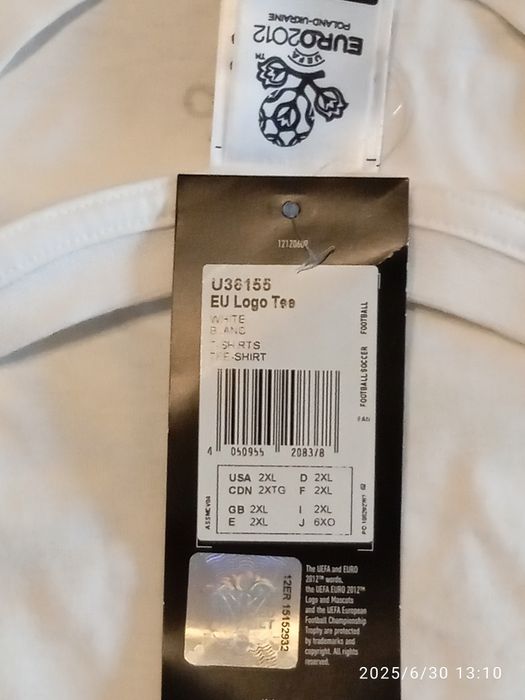 Майка ADIDAS (чемпионат Европы 2012)