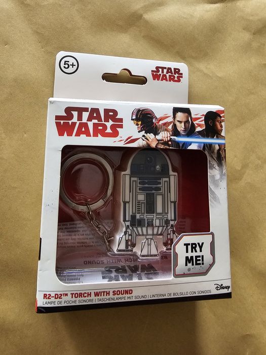 Star Wars R2-D2 ключодържател с LED фенерче и звуков ефект