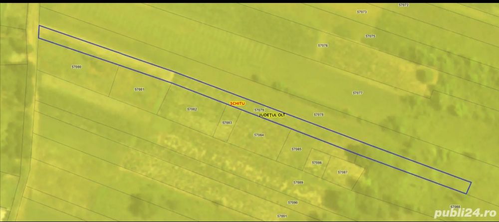 Teren intravilan arabil com. Schitu sat Greci 1080m