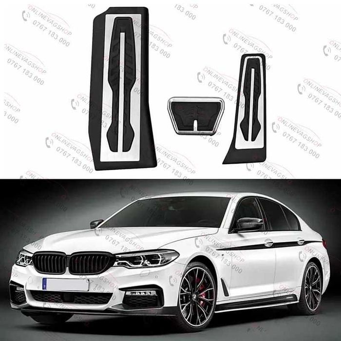 Pedale inox BMW F10 G30 F01  X3  X4  Z4 F11  transmisie automata
