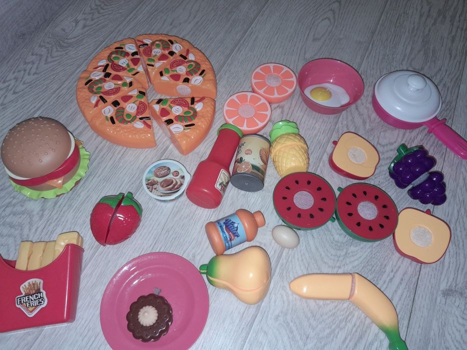 Детские игрушки продукты на липучках