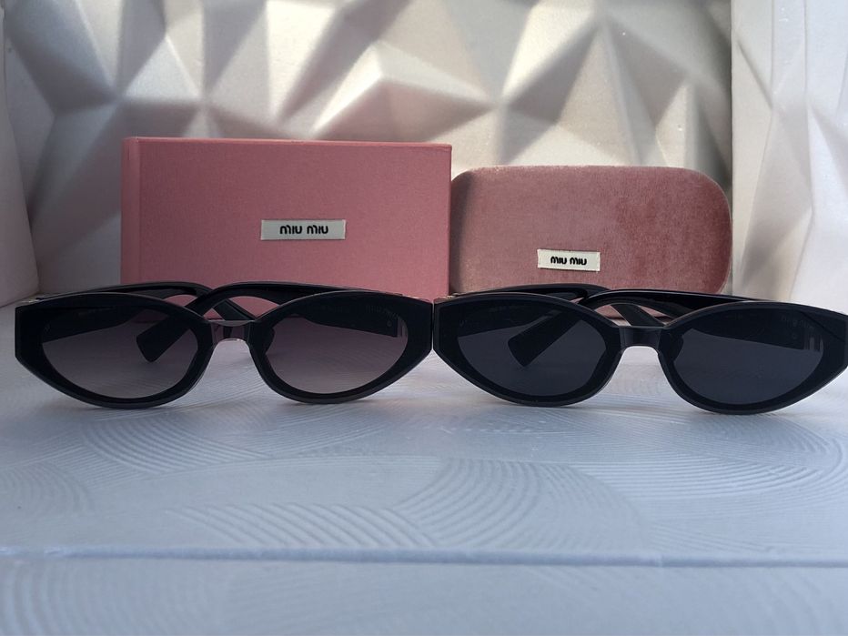 Дамски слънчеви очила елипса овални кръгли 2025 2 цвята черни