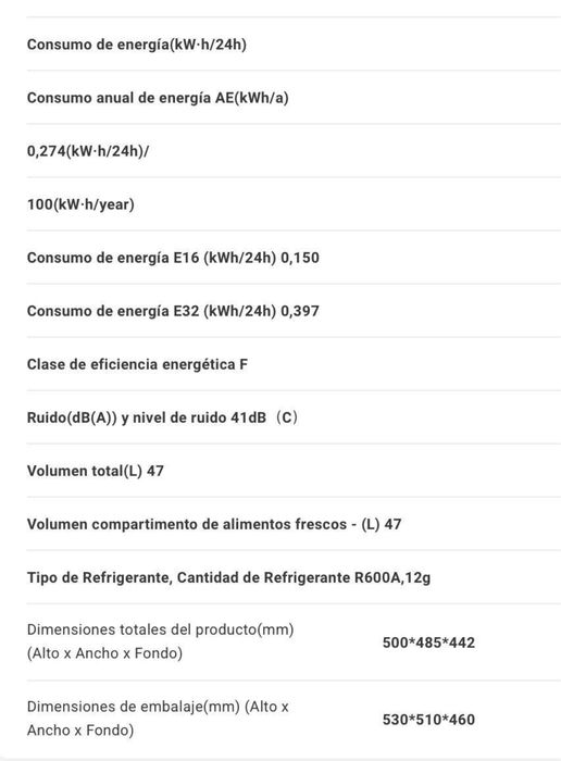 Midea Xolodilnik 47l