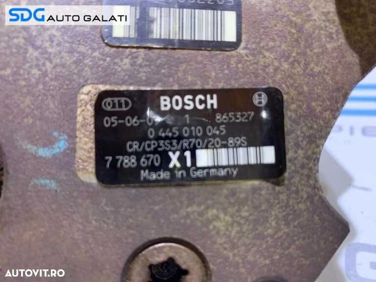 Pompa Inalta Presiune cu Senzor Regulator Presiune BMW Seria 1 E81 E87 120D 2.0 D 2004 - 2011 Cod 0 445 010 045 0445010045 7788670 0828400560 [L9906]
