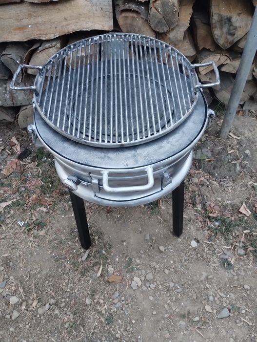 Plită fontă 3cm.combinat cu grătar !!