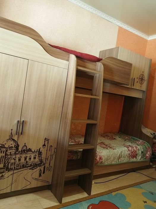 2 ярустная детская кровать жағдайда оте жаксы