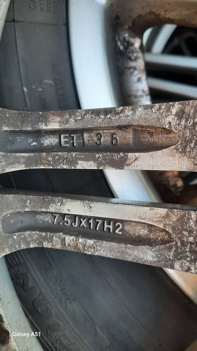 Ляти джанти с гуми 5×112 17цола