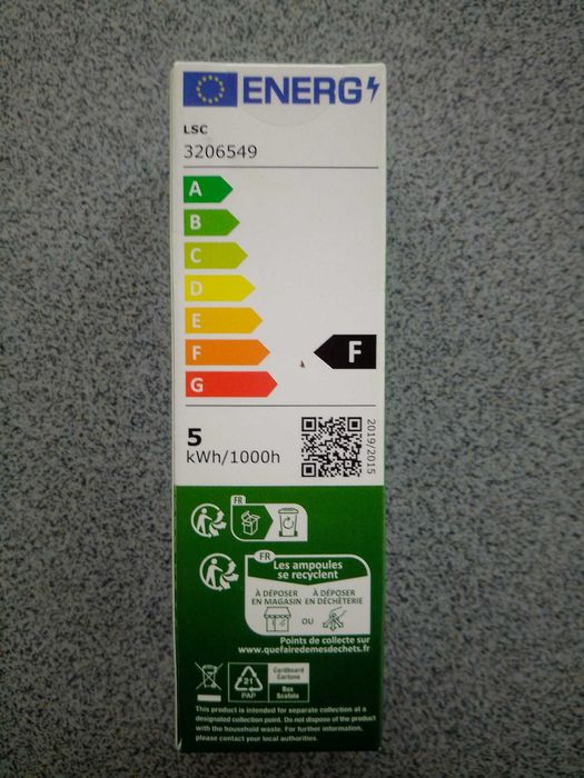 Bec led LSC tip lumanare, E14, dimabil, 470lum, 2900K