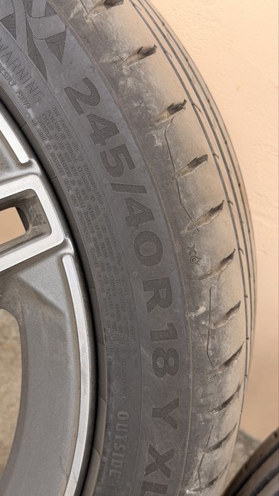 Jante originale Mercedes C-Class AMG R18 + Continental PremiumContact 7 - in doua dimensiuni