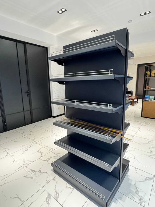 Стелаж полка стилаж стелаж стилажпристенные островные  витрина