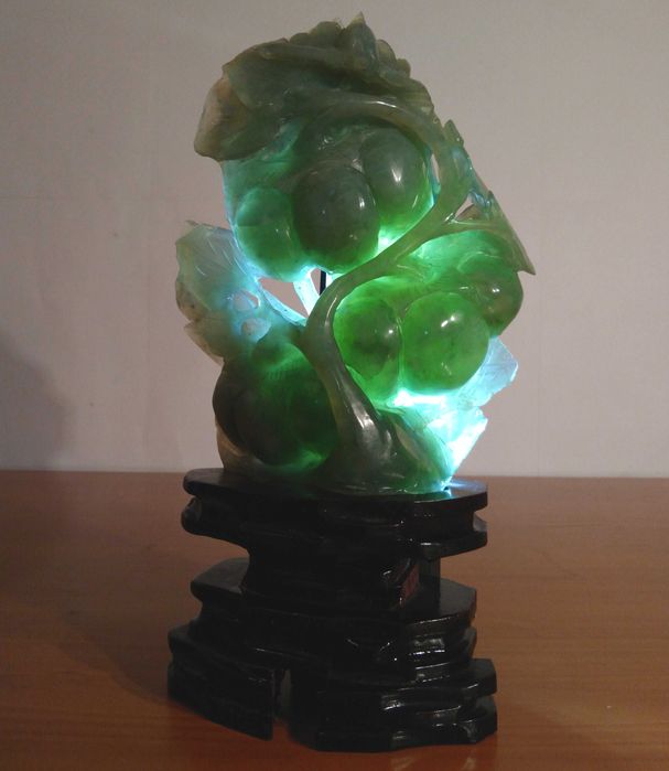 Statueta asiatica Feng Shui pentru sanatate |Jad sculptat| piesa veche