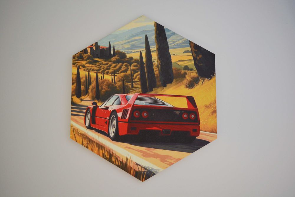 Пано за стена "Хексагон" с Ваши снимки, картинки, емблеми.