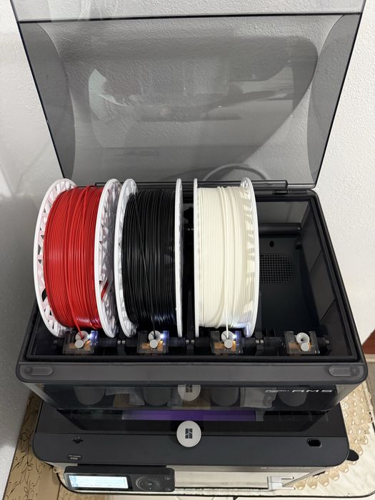 Imprimanta 3D Bambu Lab P1S + AMS + Accesorii + 5 role filament - 451 ore functionare