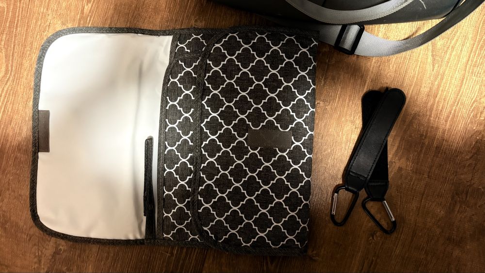 Чанта за бебешка количка - сива