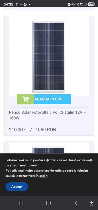Pentru Rulote/Autorulote-  controler  solar,regulator solar Shaudt,bat