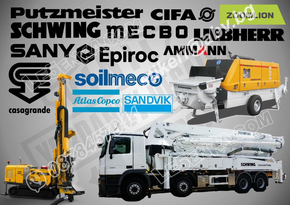 Строителна и аграрна механизация, бетон-помпи, кранове, ремаркета