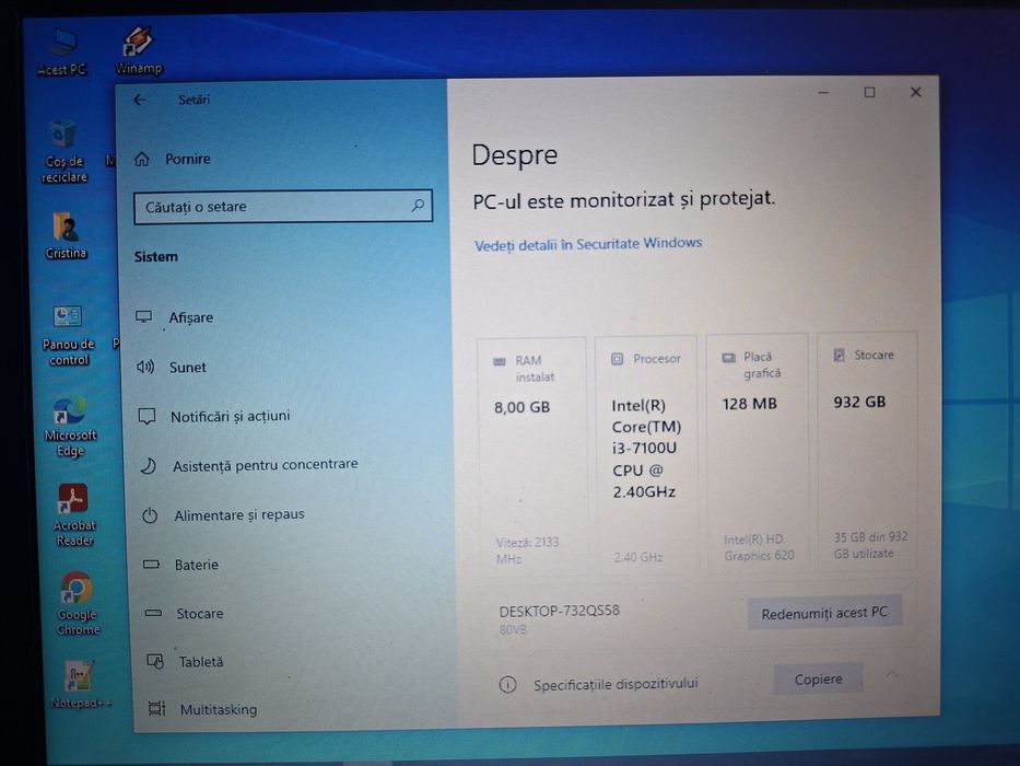 Vand Laptop Lenovo Yoga