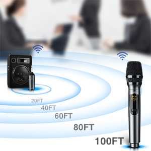 Професионални микрофони LEKATO K380S 2.4G безжичен комплект