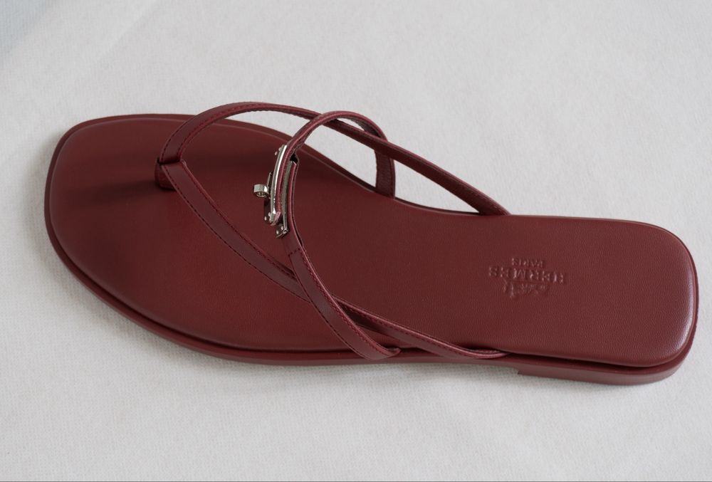 Hermes Miss Sandal Burgundy