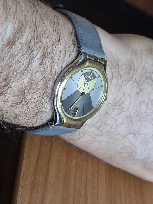 Ceas Omega De Ville Symbol, aur 18k și otel