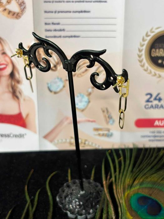 Cercei aur 14k 1.15g (B.61480-Tatarasi) Garantie 2 ani-575 lei
