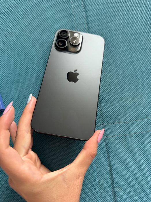 iPhone 16 Pro Max 256GB Black Titanium – IMPECABIL +husă +folie sticlă