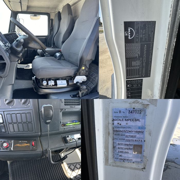 MAN TGL 8.210 10.5 tone* omologat RAR*bena basculabila MEILLER KIPPER*