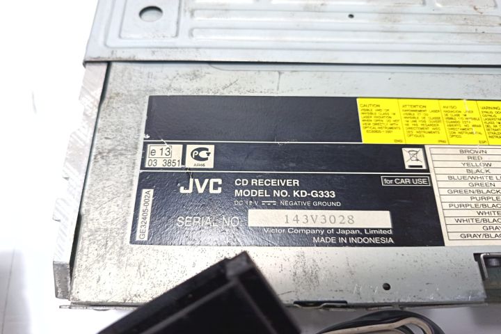 Radio CD JVC JVC KDG333    seria